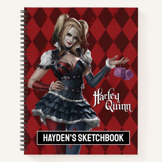 Carnet Harley Quinn Avec Dessin Fuzzy (Devant)