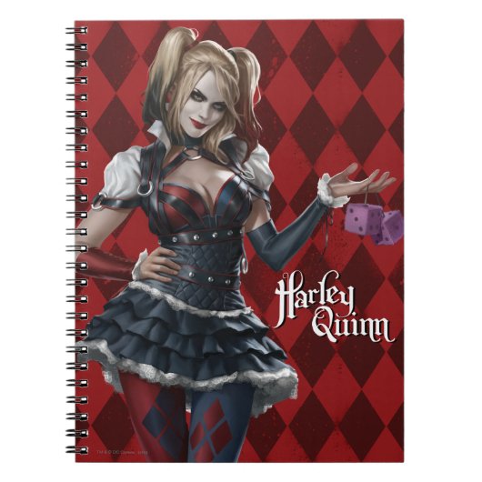 Carnet Harley Quinn With Fuzzy Dice (Devant)
