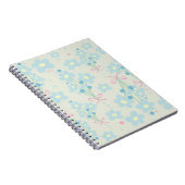 Carnet Harmonie bleu et rose doux (Côté Droit)
