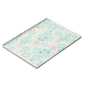Carnet Harmonie bleu et rose doux (Côté gauche)