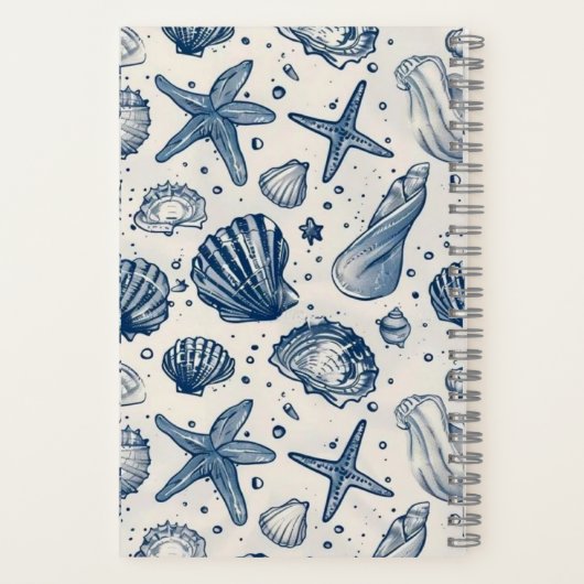 Carnet Harmonie Coquille Bleue (Verso)