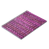 Carnet Harmonie de Knit : Texture de bande violette (Côté gauche)