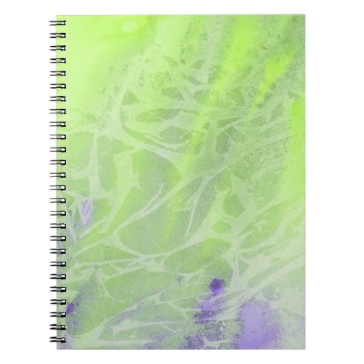 Carnet Harmonie Douce Verte et Lavande (Devant)