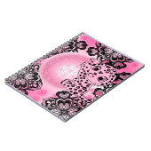 Carnet Harmonie Léopard Rose (Côté gauche)