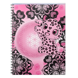 Carnet Harmonie Léopard Rose