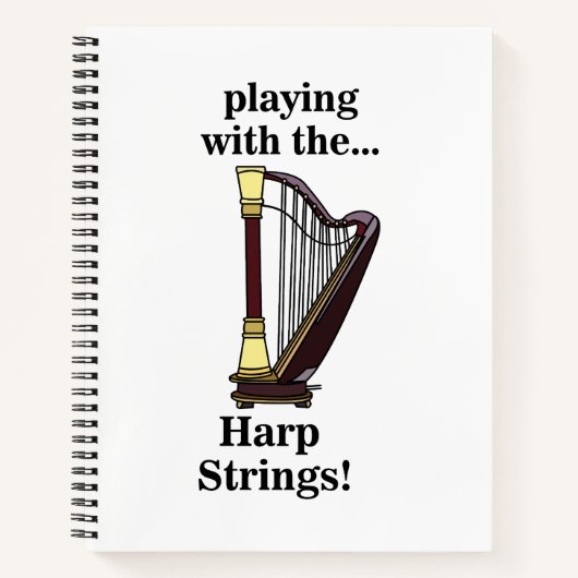 Carnet Harpe musicale Instrument Harpe (Devant)
