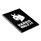 Carnet Harris Waltz 2024 Election Funny Cat Kamala Tim (Côté Droit)
