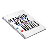 Carnet Harris Walz 2024 Pin (Côté Droit)