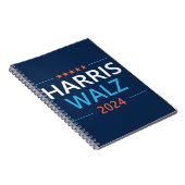 Carnet Harris Walz 2024 pour le président (Côté Droit)