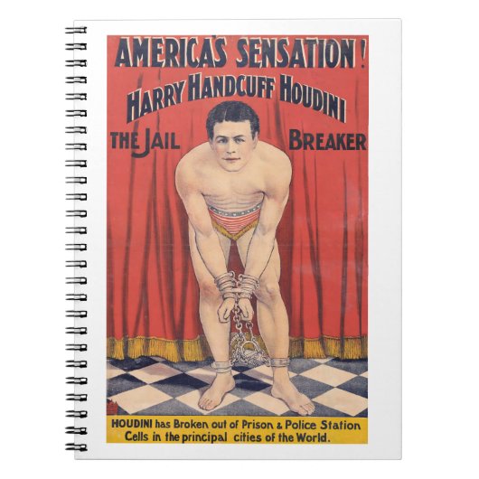Carnet Harry Handcuff Houdini, le dissident de prison 190 (Devant)