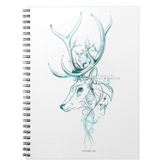Carnet Harry Potter | Aguamenti EXPECTO PATRONUM™ Cerf (Devant)