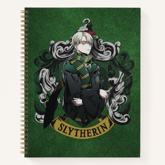 Carnet HARRY POTTER™ | Anime Draco Malfoy House Crest (Devant)