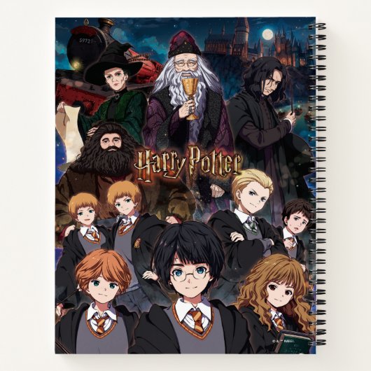 Carnet HARRY POTTER™ Anime Ensemble Scene (Dos)