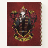 Carnet HARRY POTTER™ | Anime Ron Weasley House Crest (Dos)
