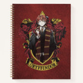 Carnet HARRY POTTER™ | Anime Ron Weasley House Crest (Devant)