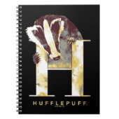 Carnet Harry Potter | Aquarelle Badger HUFFLEPUFF™ (Devant)