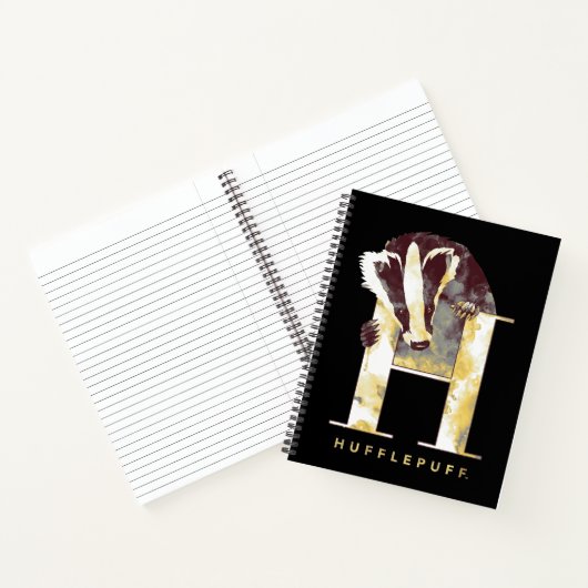 Carnet Harry Potter | Aquarelle Badger HUFFLEPUFF™ (Intérieur)