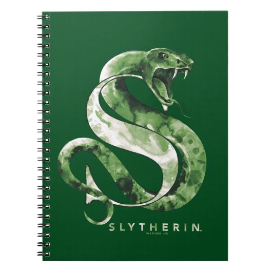 Carnet Harry Potter | Aquarelle SLYTHERIN™ (Devant)
