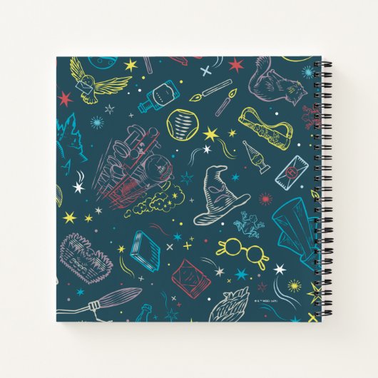 Carnet HARRY POTTER™ Artefacts Line Art Motif (Dos)