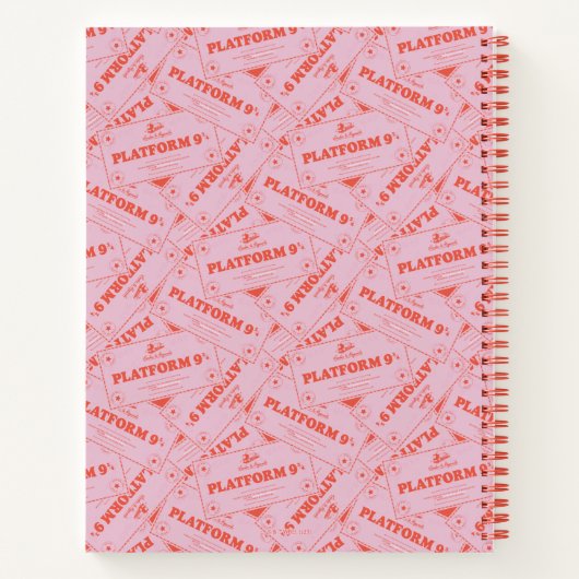 Carnet HARRY POTTER™ | Billets de train Platforn 9 3/4 (Dos)