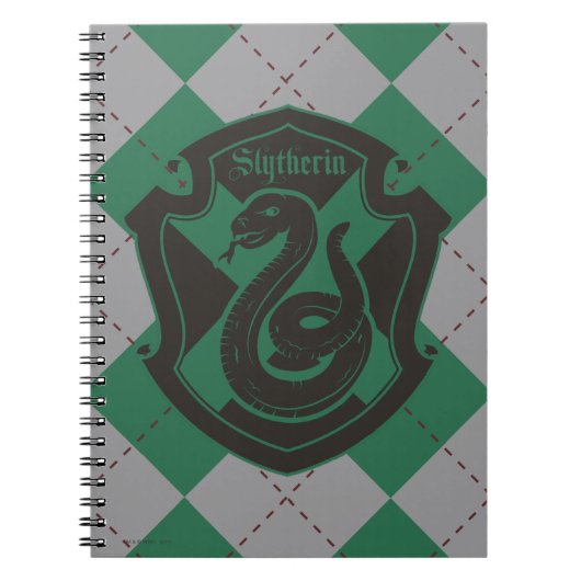 Carnet Harry Potter | Blason de fierté de la maison Serpe (Devant)