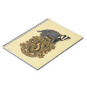 Carnet Harry Potter | Blason de Poufsouffle avec Blaireau (Côté gauche)