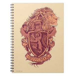 Carnet Harry Potter Blason du Lion Gryffindor
