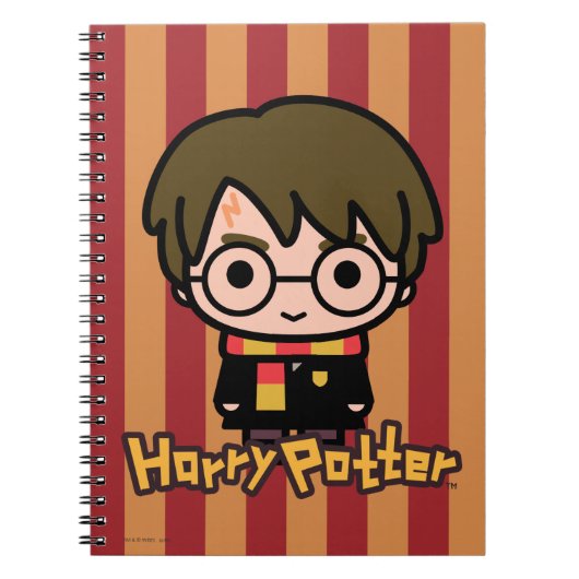Carnet Harry Potter Cartoon Caractère Art (Devant)