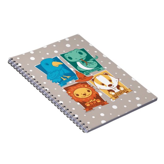 CARNET HARRY POTTER™ | CARTOON HOGWARTS™ MAISONS (Côté Droit)