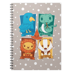 CARNET HARRY POTTER™ CARTOON HOGWARTS™ MAISONS
