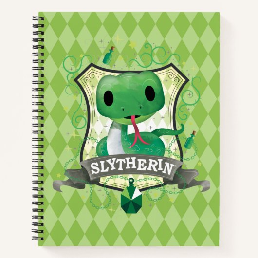 Carnet Harry Potter | Charmant Blason SLYTHERIN™ (Devant)