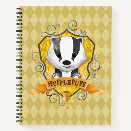 Carnet Harry Potter | Charme HUFFLEPUFF™ Crest (Devant)