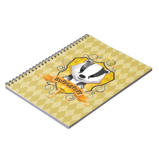 Carnet Harry Potter | Charme HUFFLEPUFF™ Crest (Côté gauche)