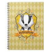 Carnet Harry Potter | Charme HUFFLEPUFF™ Crest (Devant)
