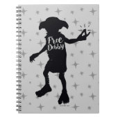 Carnet Harry Potter | "Free Dobby" Silhouette Typographie (Devant)