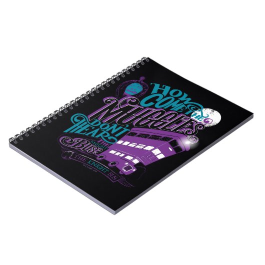 Carnet Harry Potter | Graphique de typographie du Knight  (Côté gauche)