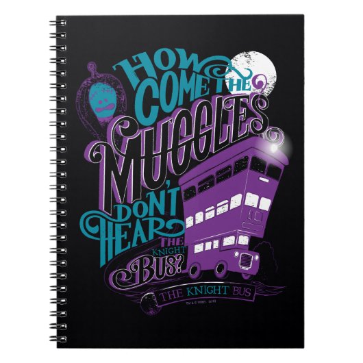 Carnet Harry Potter | Graphique de typographie du Knight  (Devant)