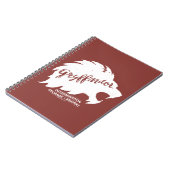 Carnet Harry Potter | GRYFFINDOR™ Typographie de silhouet (Côté gauche)