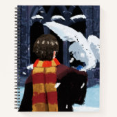 Carnet HARRY POTTER™ & Hedwig dans la neige (Devant)