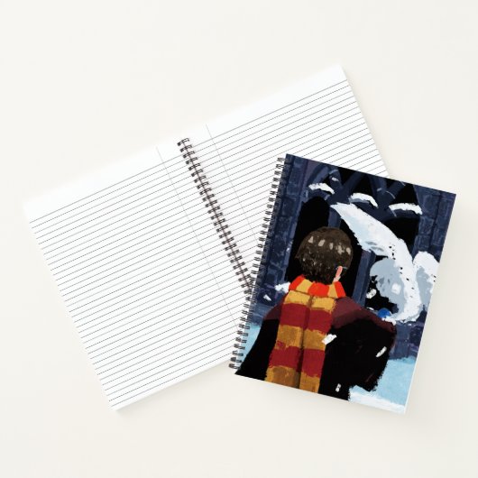 Carnet HARRY POTTER™ & Hedwig dans la neige (Intérieur)