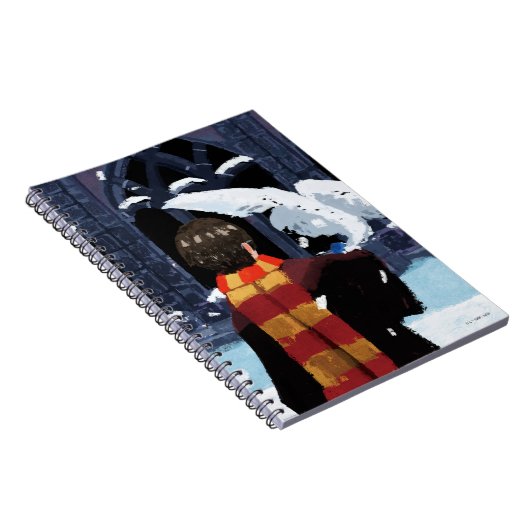 Carnet HARRY POTTER™ & Hedwig dans la neige (Côté Droit)