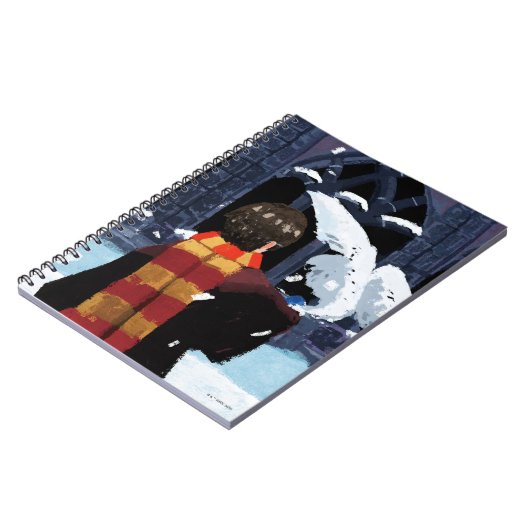 Carnet HARRY POTTER™ & Hedwig dans la neige (Côté gauche)