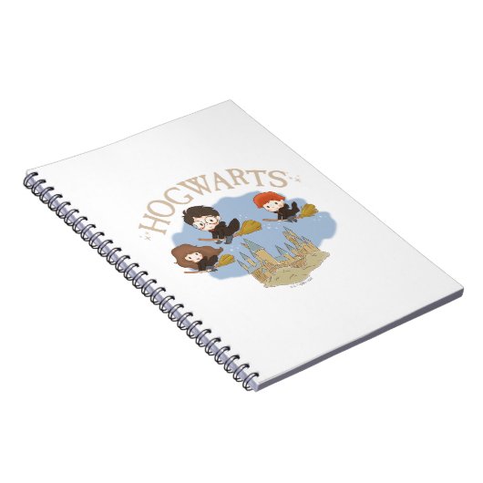 Carnet HARRY POTTER™, Hermione & Ron Fly Over HOGWARTS™ (Côté Droit)