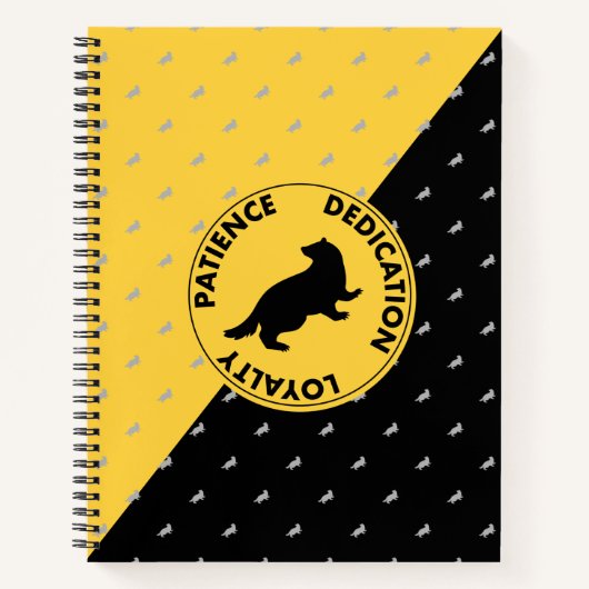 Carnet Harry Potter | HUFFLEPUFF™ Caractéristiques graphi (Devant)