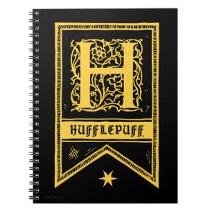 Carnet Harry Potter Hufflepuff Monogram Banner