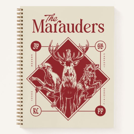 Carnet HARRY POTTER™ Les Marauders Animagus Graphisme (Devant)