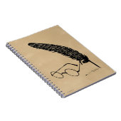 Carnet Harry Potter | Lunettes et plume (Côté Droit)