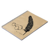 Carnet Harry Potter | Lunettes et plume (Côté gauche)