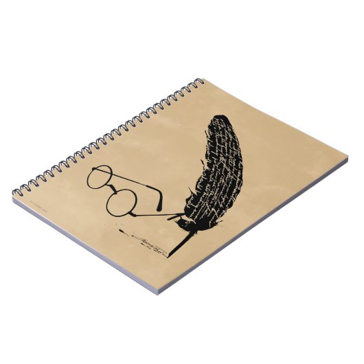 Carnet Harry Potter | Lunettes et plume (Côté gauche)