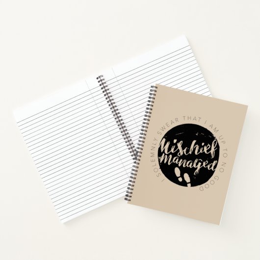 Carnet Harry Potter | Marauder's Map Charms Typographie (Intérieur)